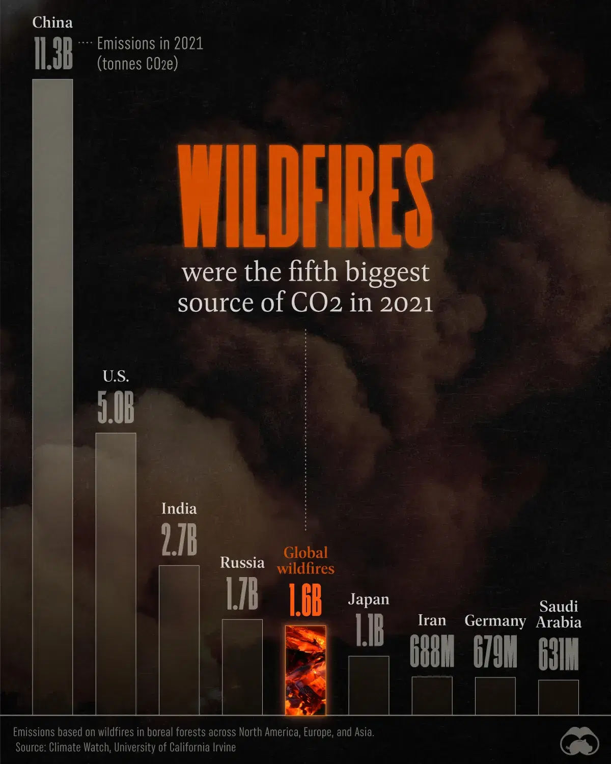 How Much CO2 do Wildfires Contribute Globally? 