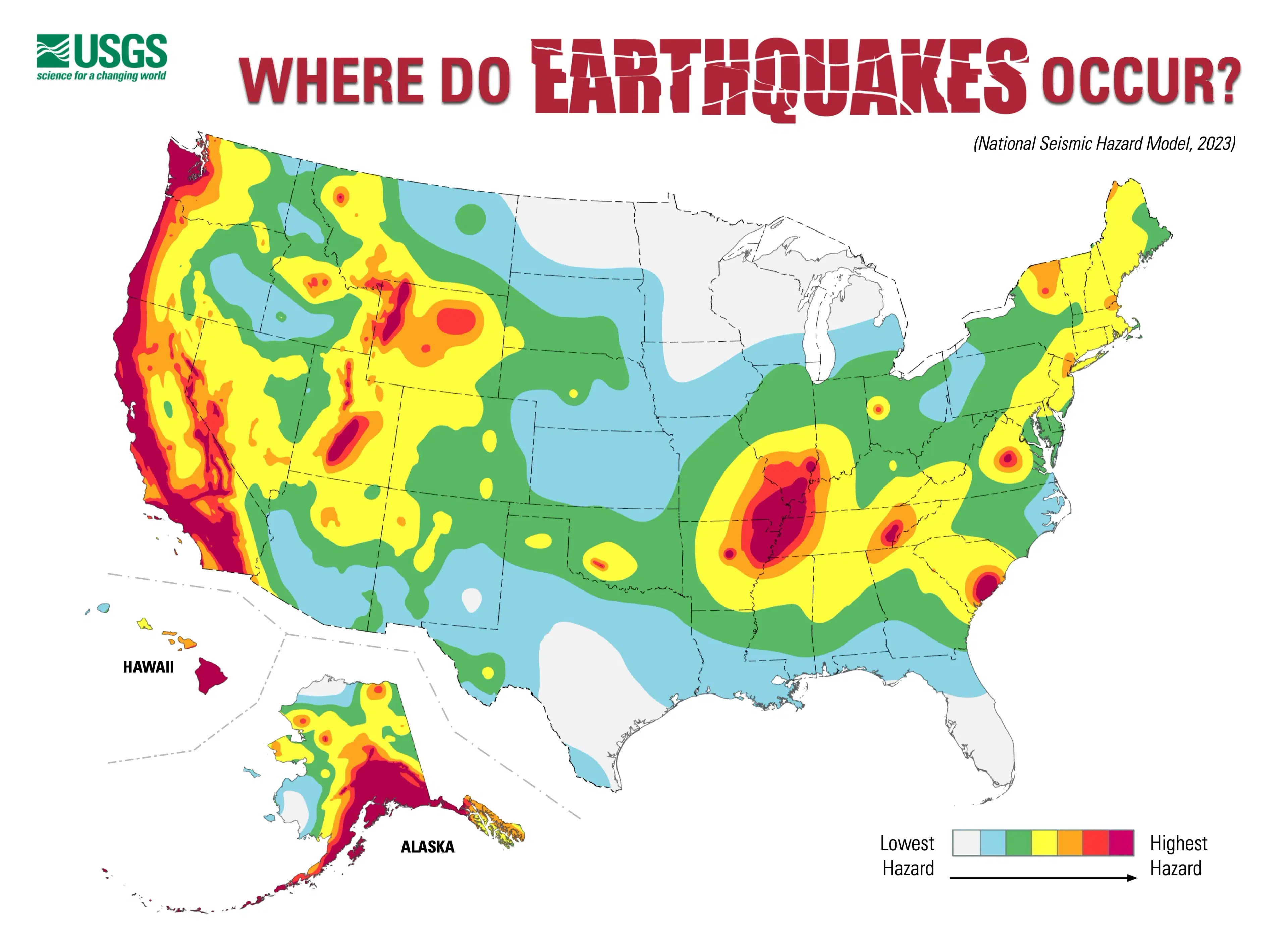 Where do Earthquakes Occur in the U.S.?